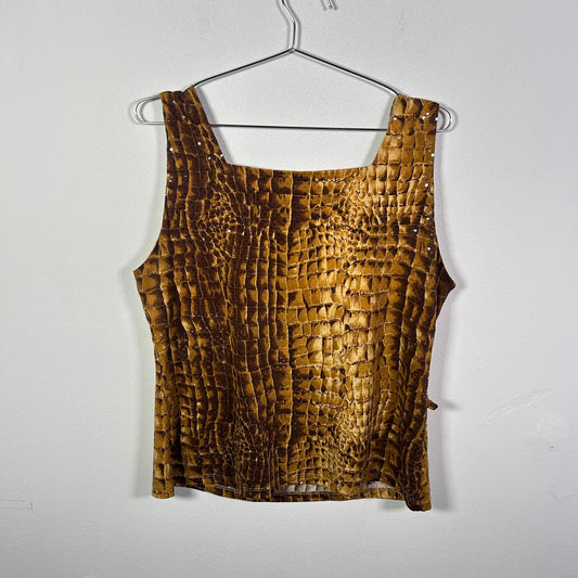 Anna snakeskin tank top Tops