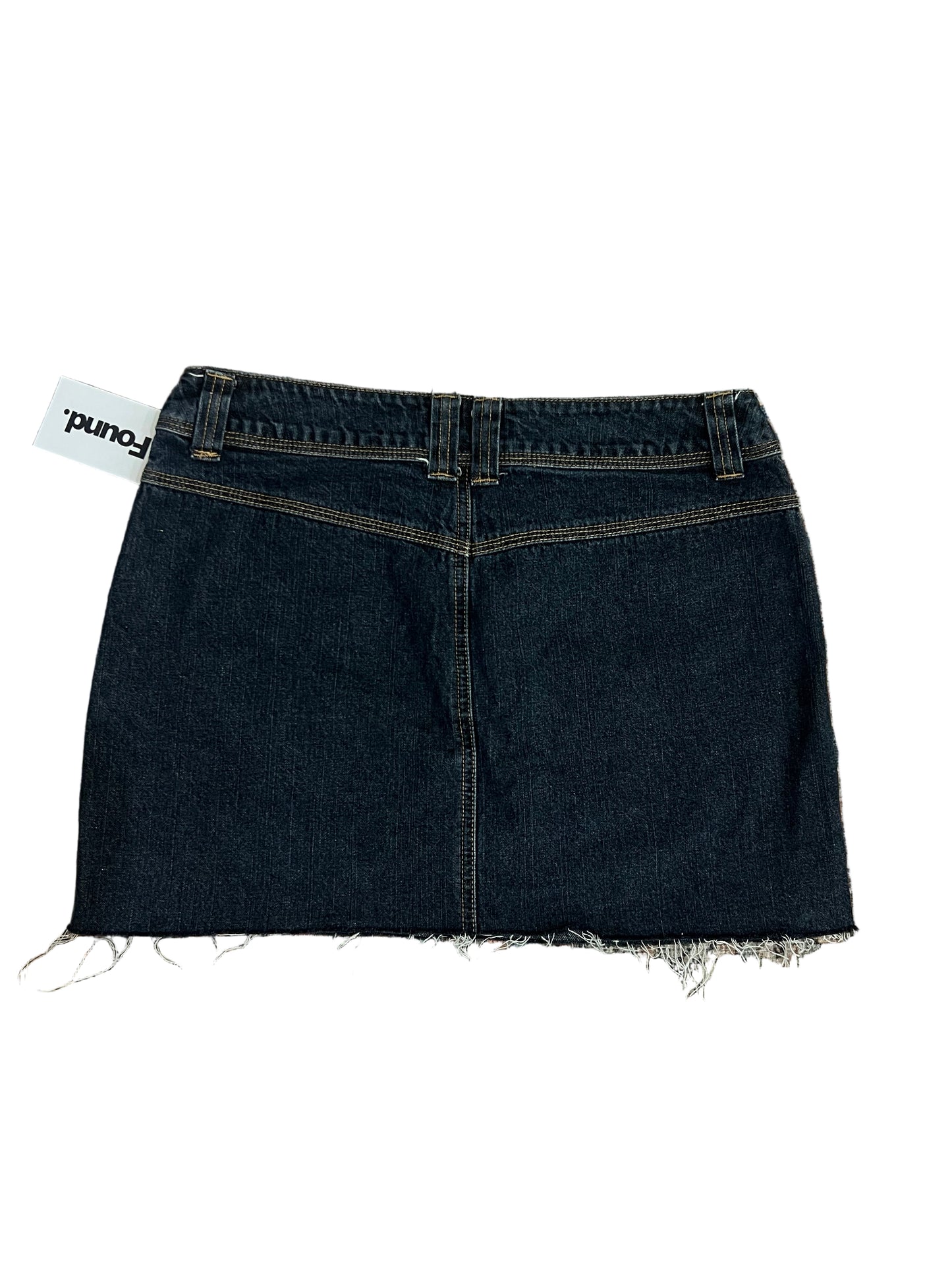ny jeans denim mini skirt panel pockets Skirt