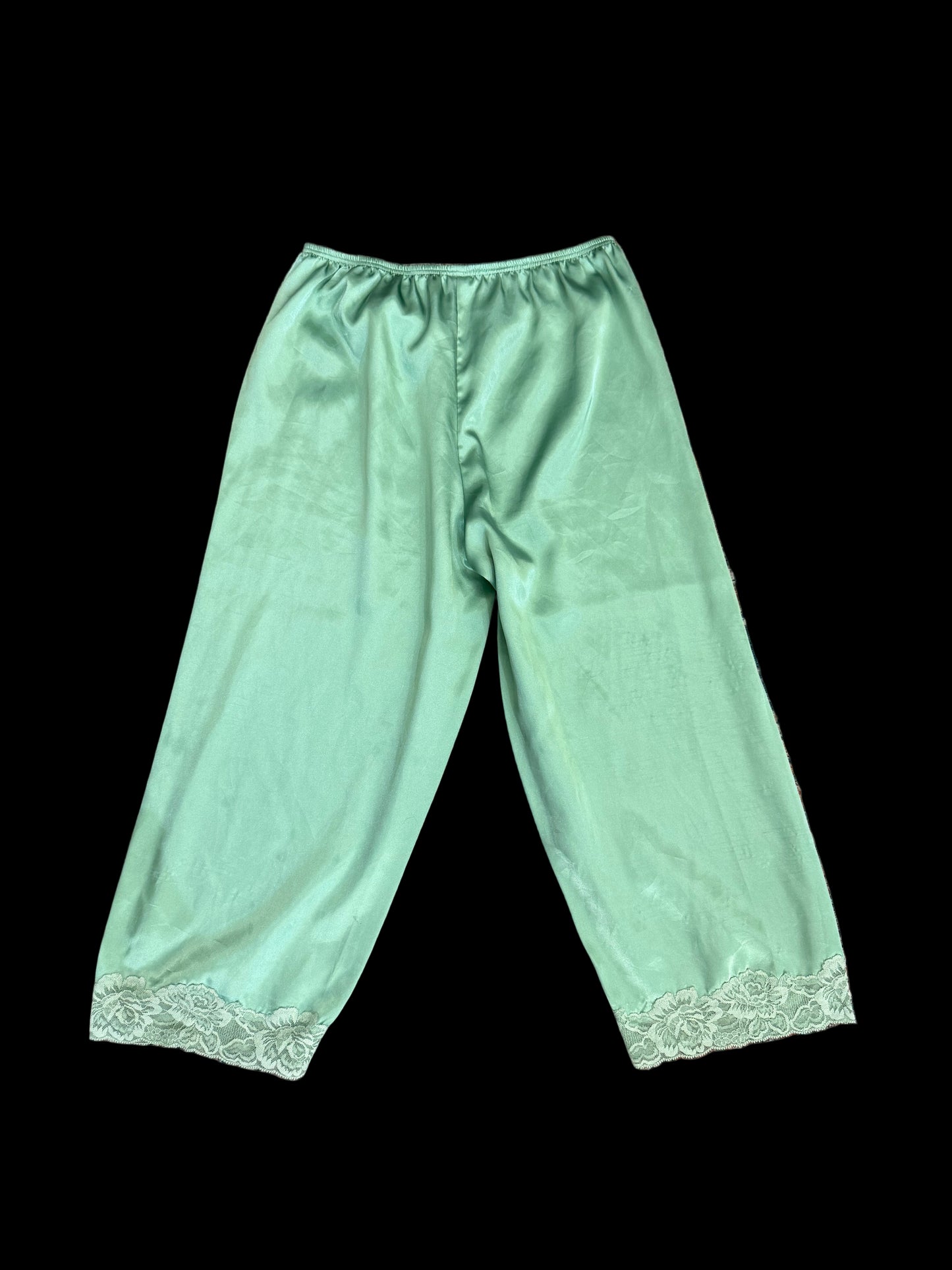 Morgan taylor satin flowy lace slip pants Bottoms