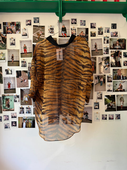 Working Girl Sheer Tiger Tops
