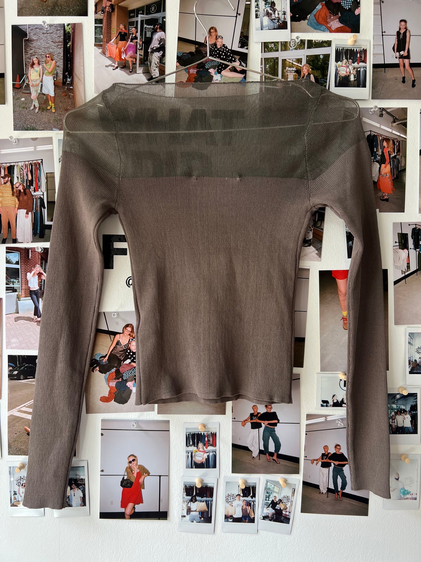 zara mesh longsleeve Tops