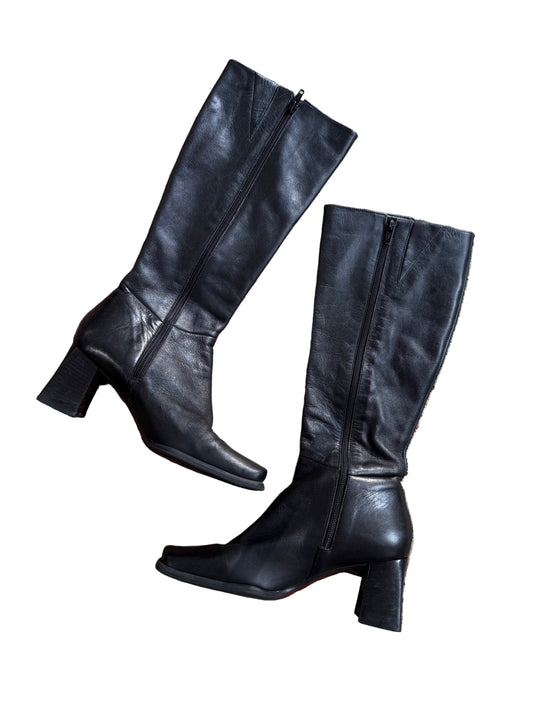 nine west tall leather boots Footwear