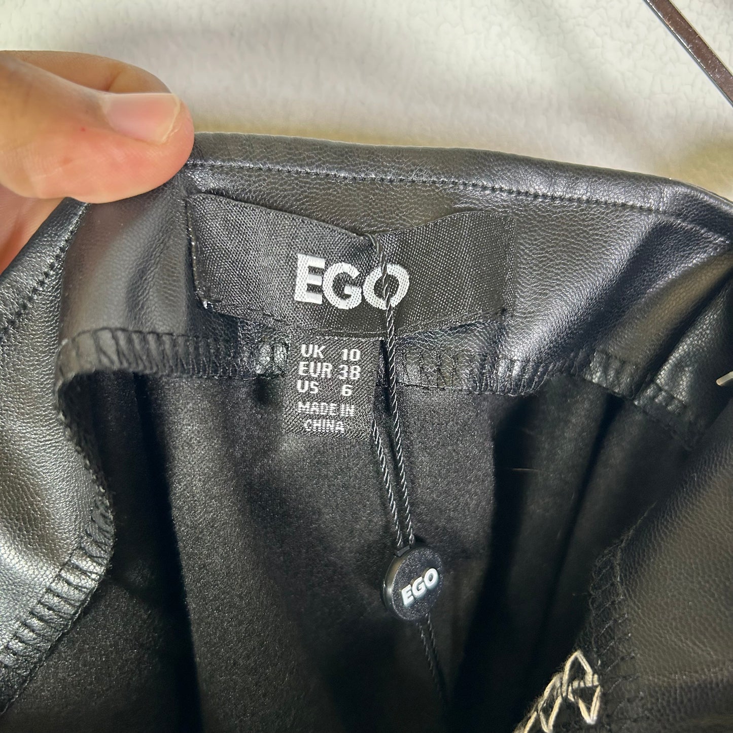 ego pleather stitched mini skirt Skirt