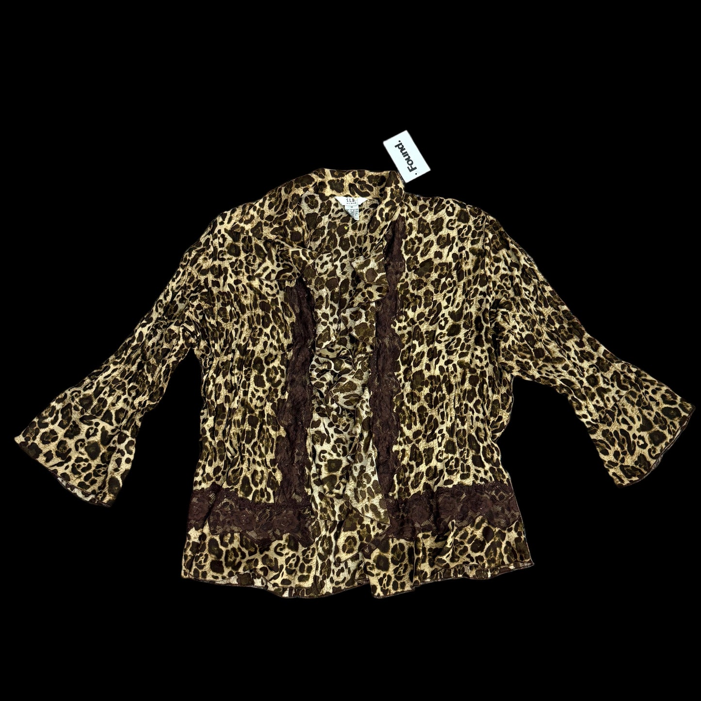 slb woman cheetah cardigan Tops