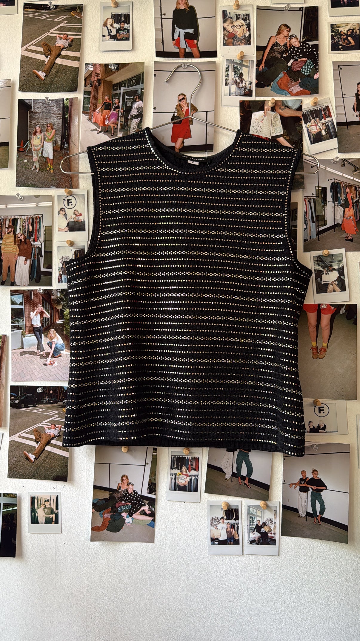 St John sequin tank Tops