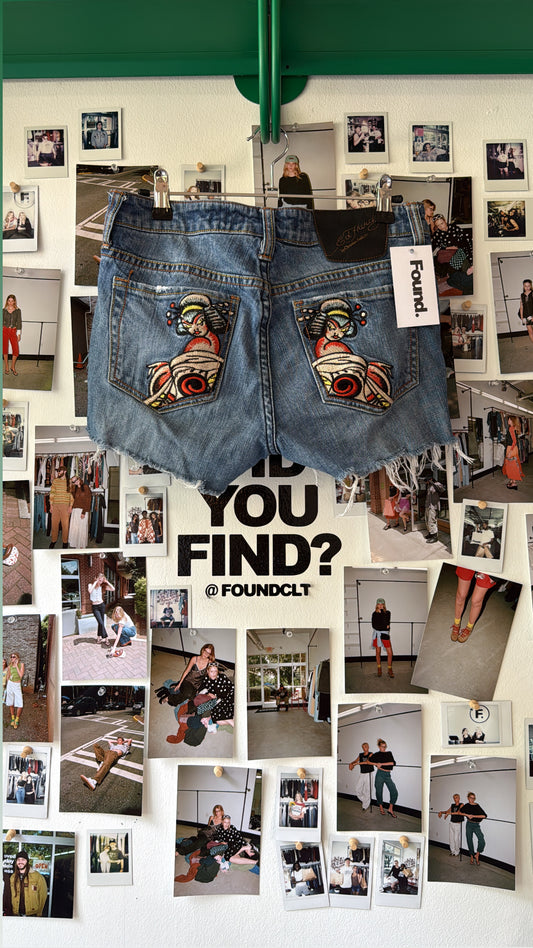 ed hardy denim shorts Bottoms