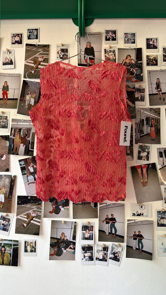 sheer floral tank Tops