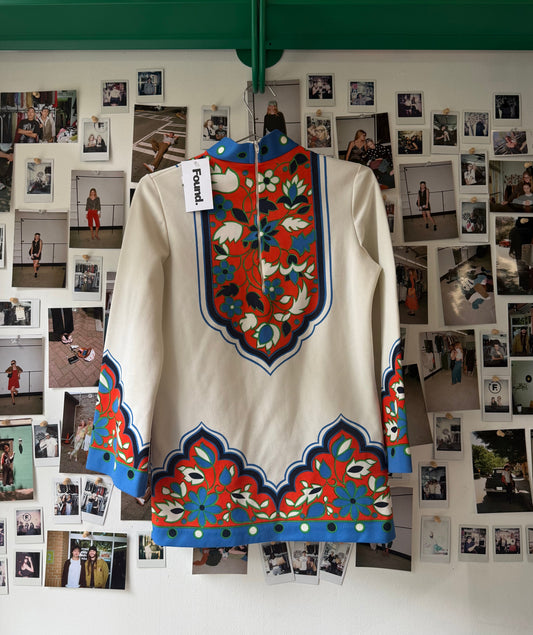 trissy patterned vintage longsleeve blouse Tops