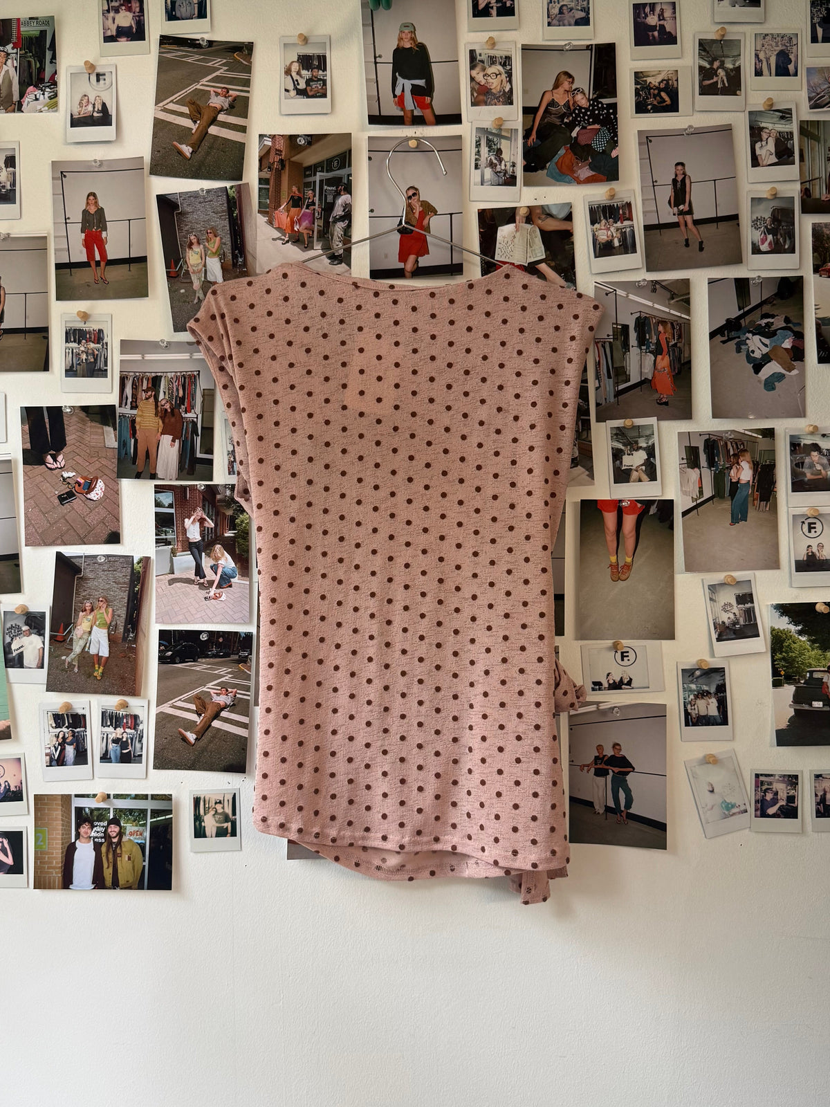Sweet Wanderer polka dot blouse Tops