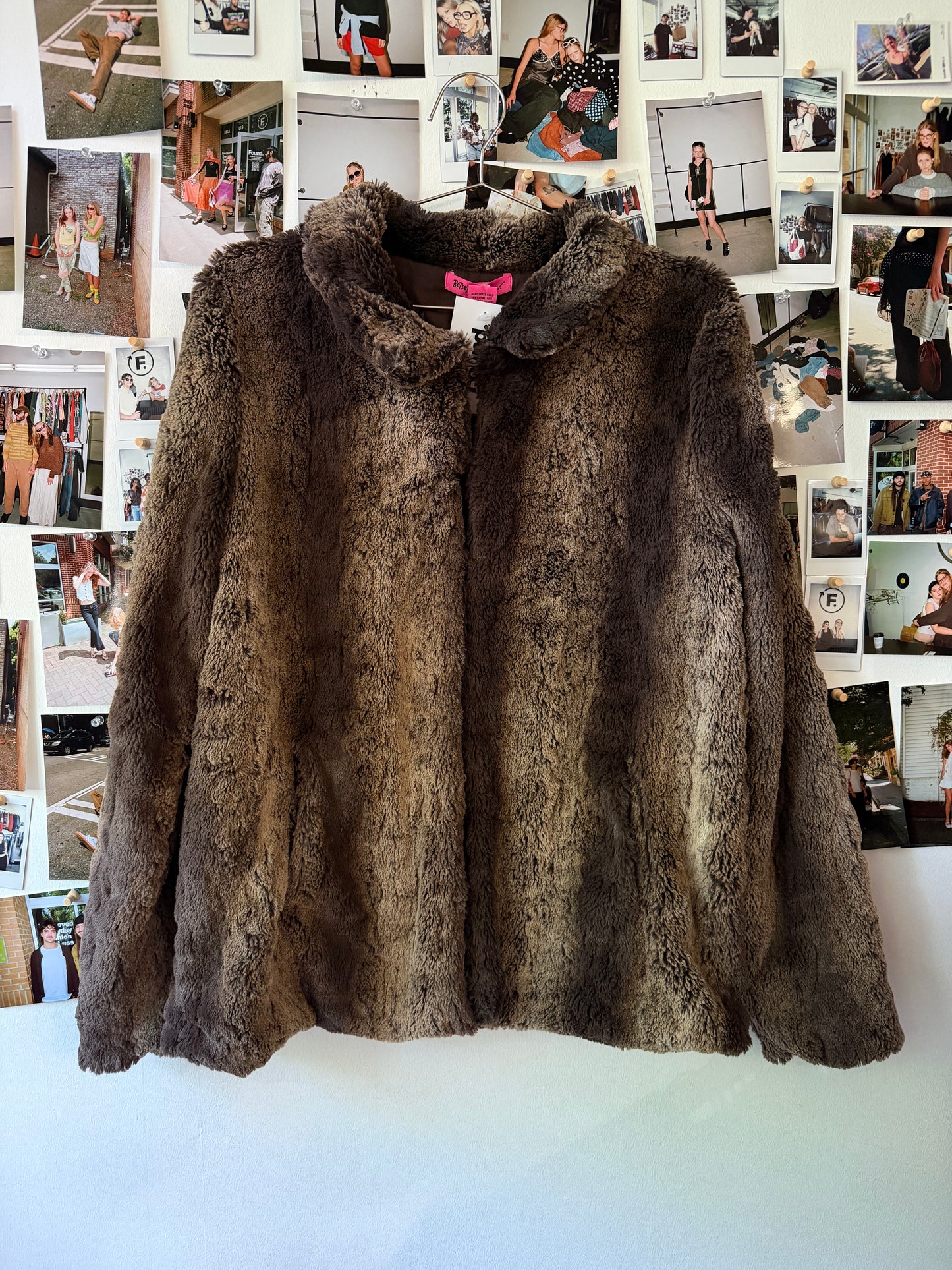 Betsy Johnson Faux Fur Coat Outerwear