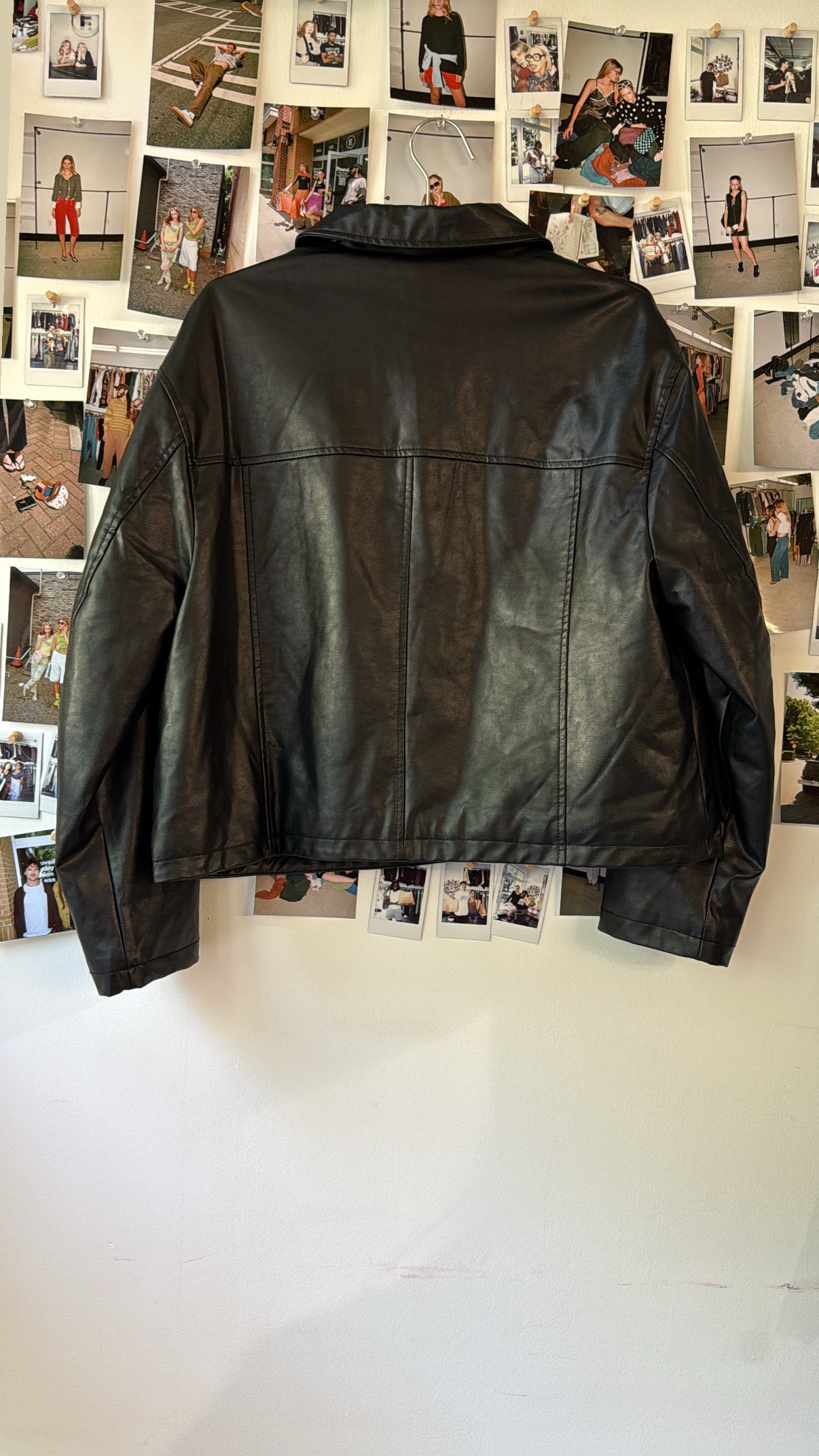faux leather jacket Outerwear