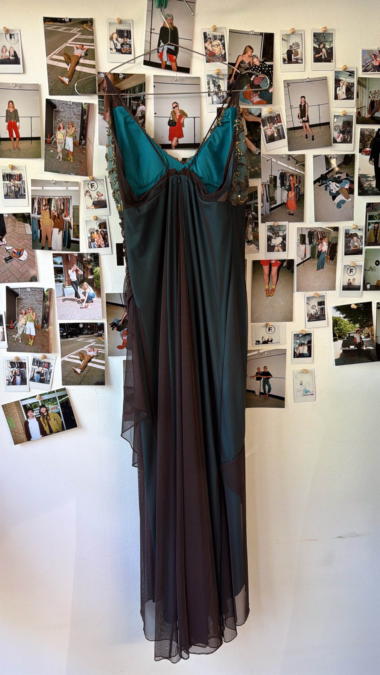 JS collections Maxi beaded mesh dress Dresses