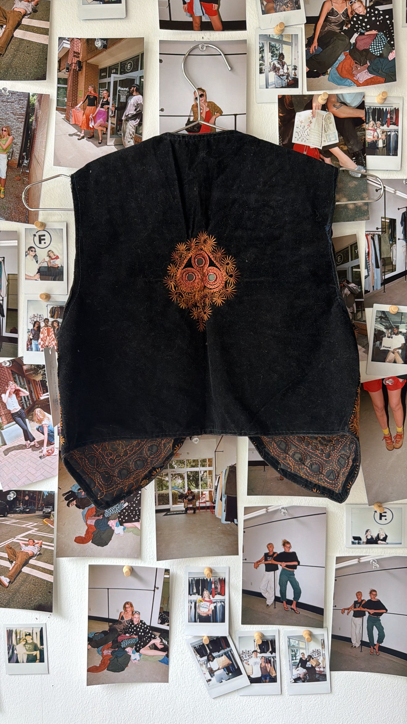 embellished vest Tops