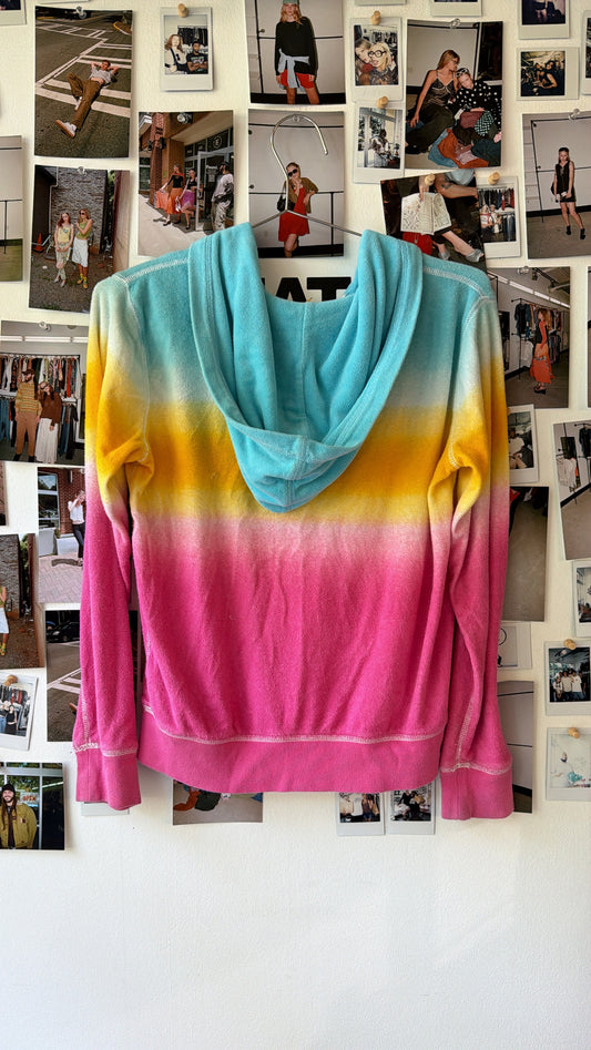 polo gradient zip up hoodie Tops