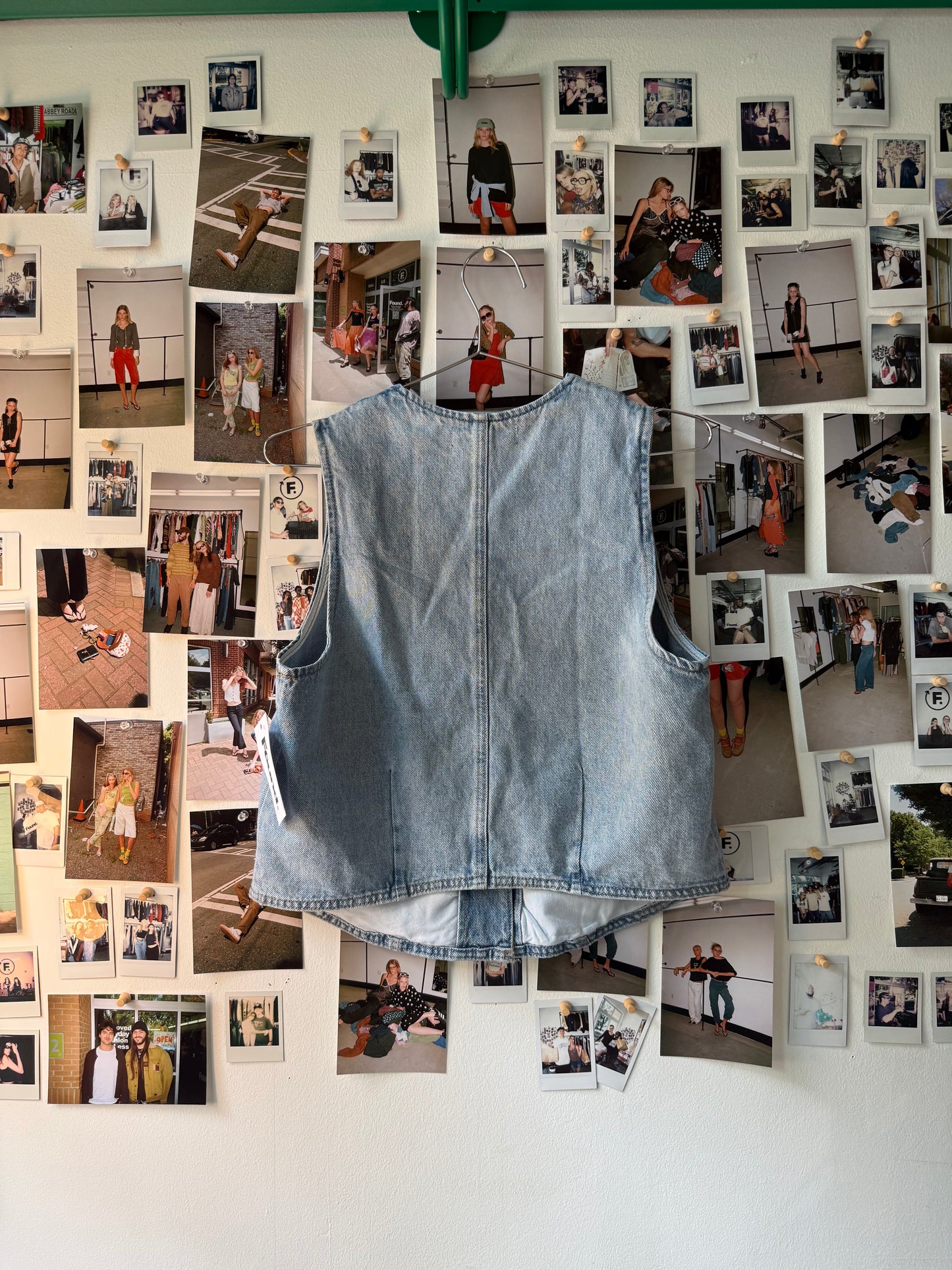 MNG denim vest Tops