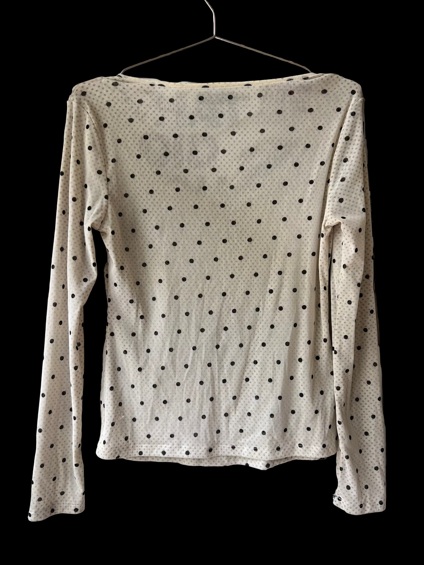 madison studio polka dot longsleeve Tops