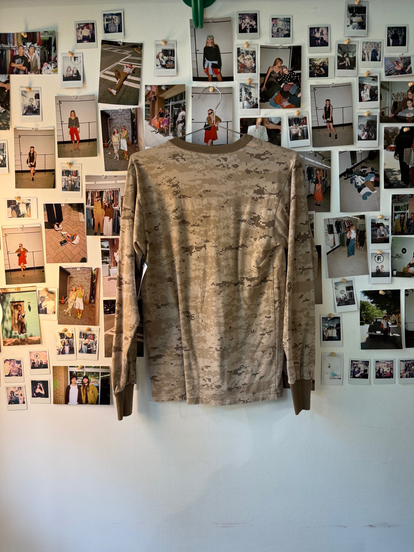 camo ls top Tops