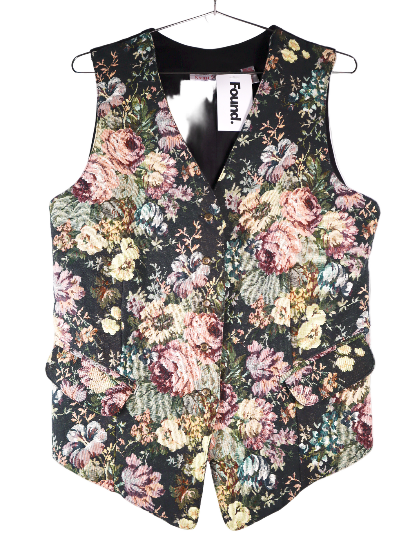 Karen Scott Floral Vest Tops