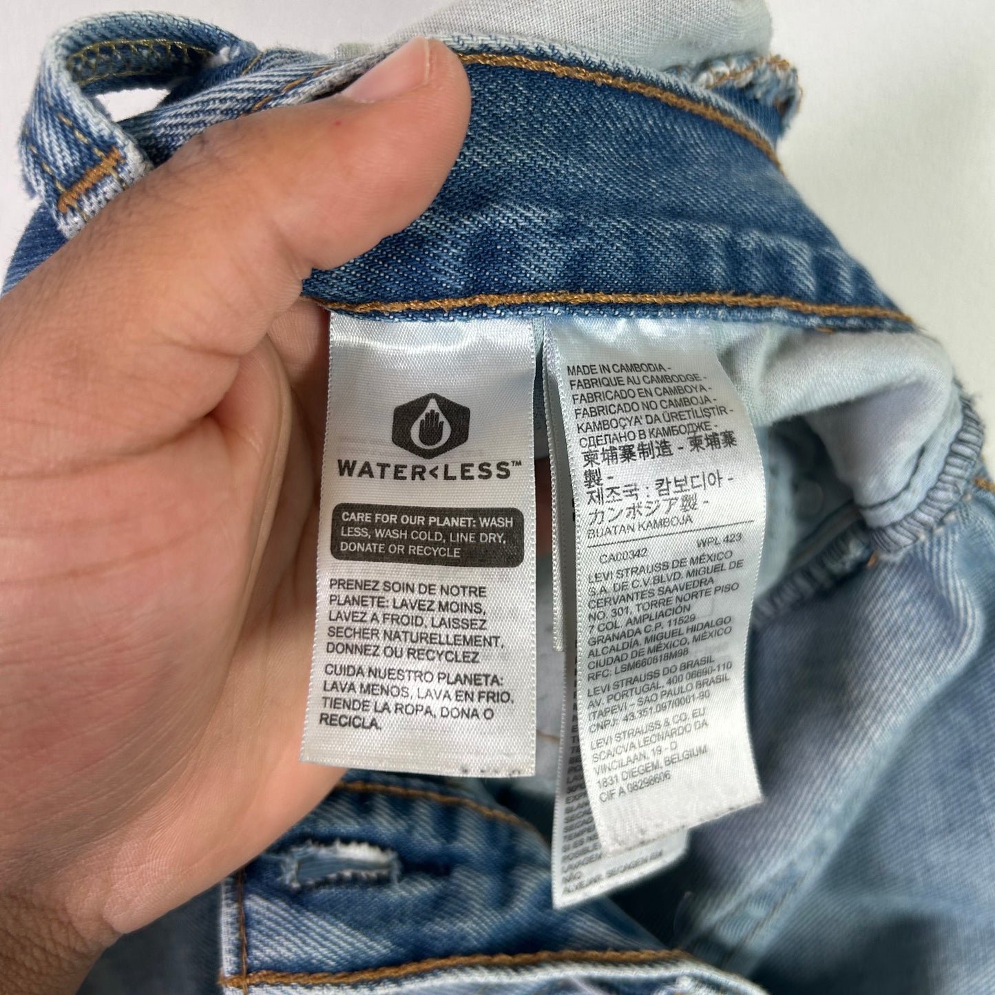 Levi Strauss lightwash distressed jeans Bottoms