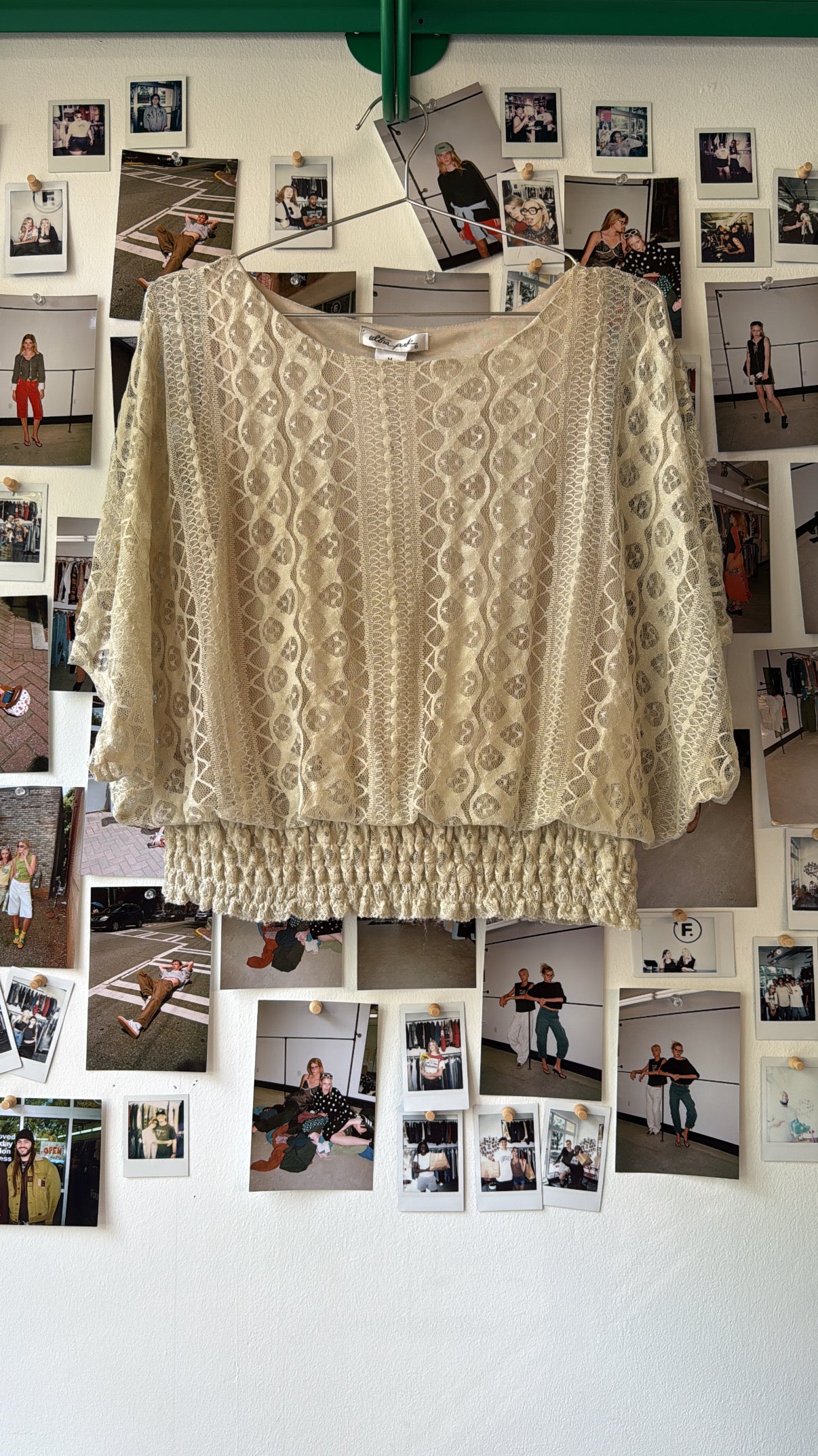 ultra pink  lace ss top  Tops