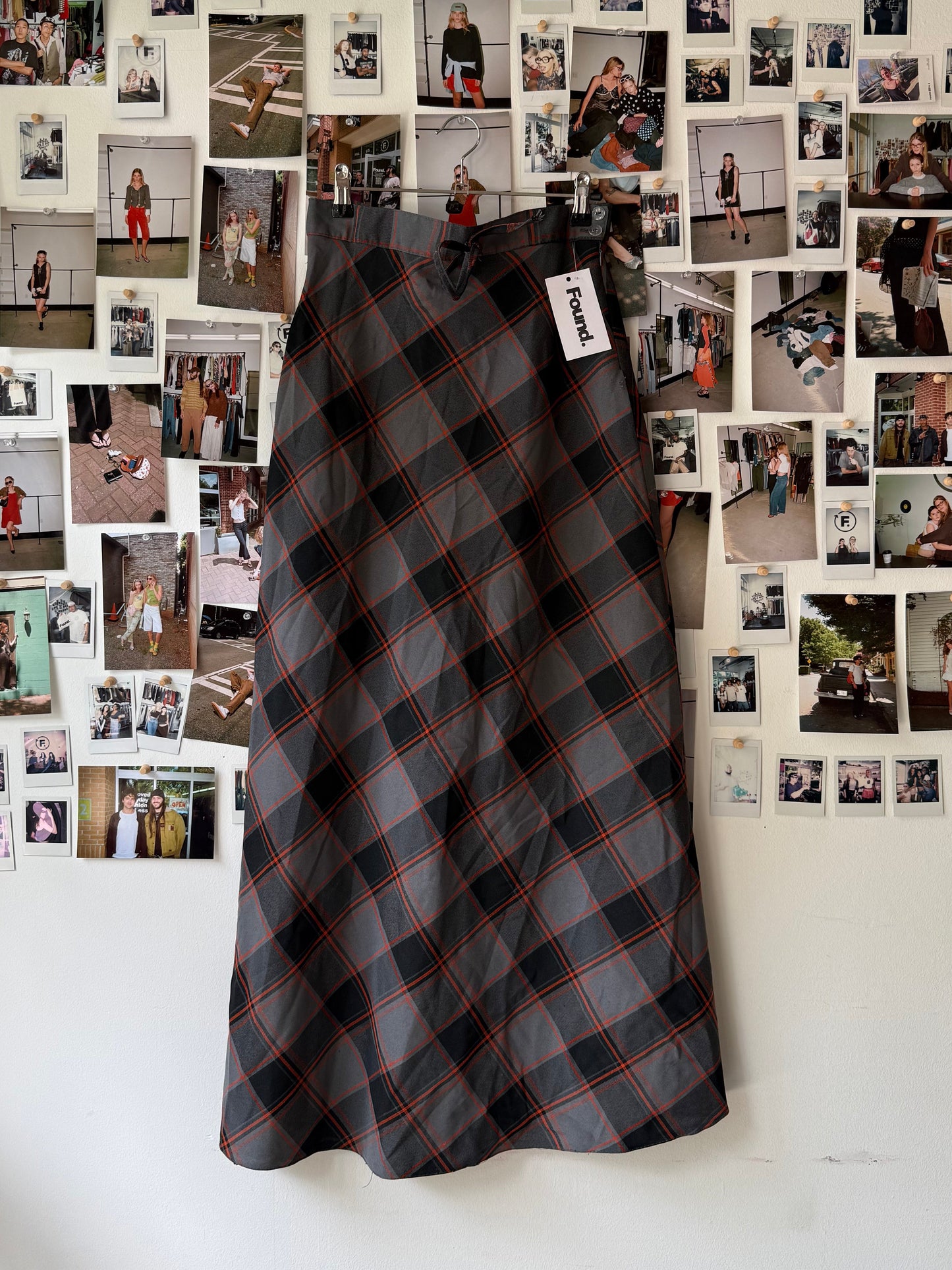 maxi plaid skirt  Skirt