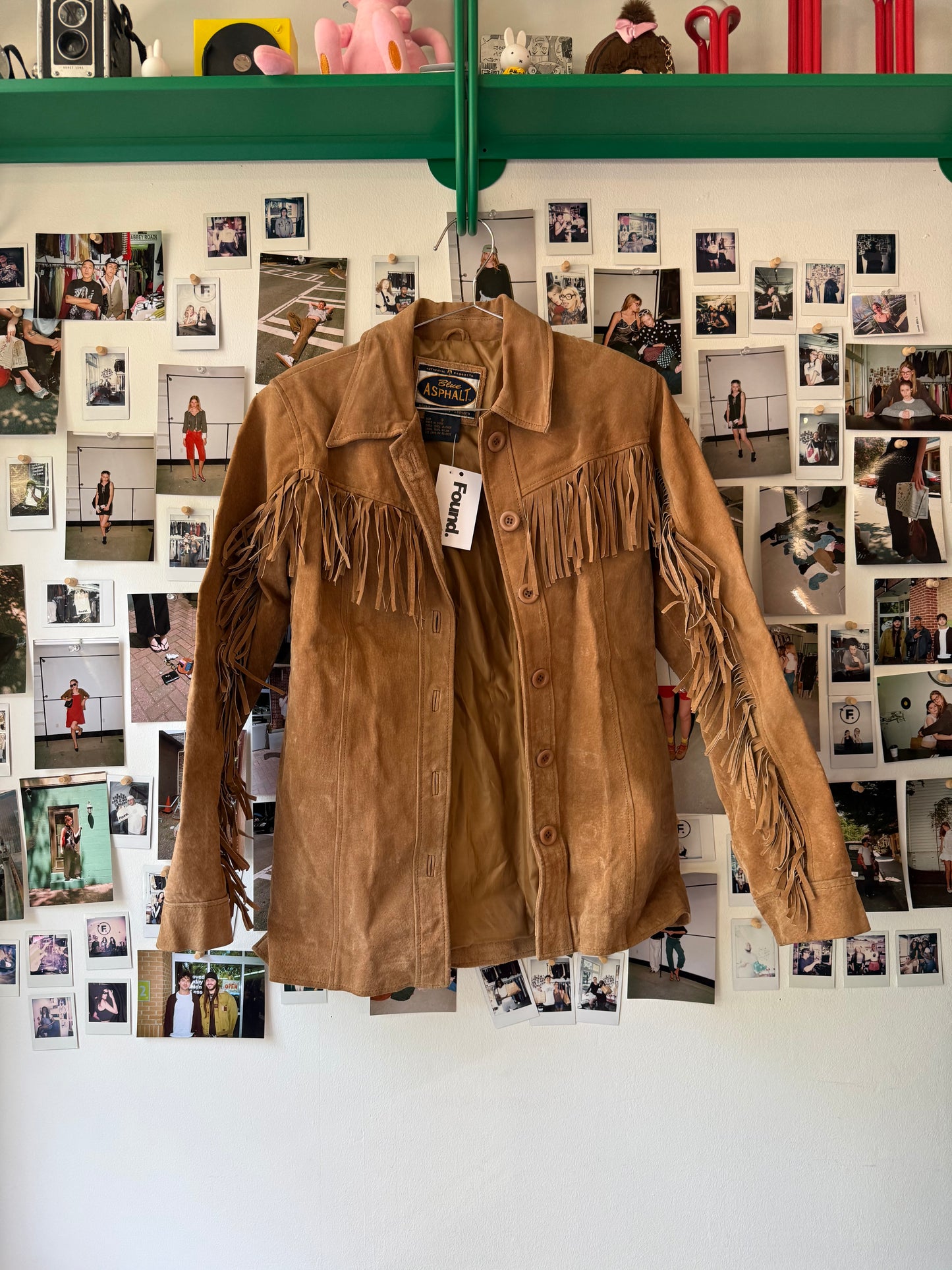 Blue Asphalt  fringe leather jacket  Tops