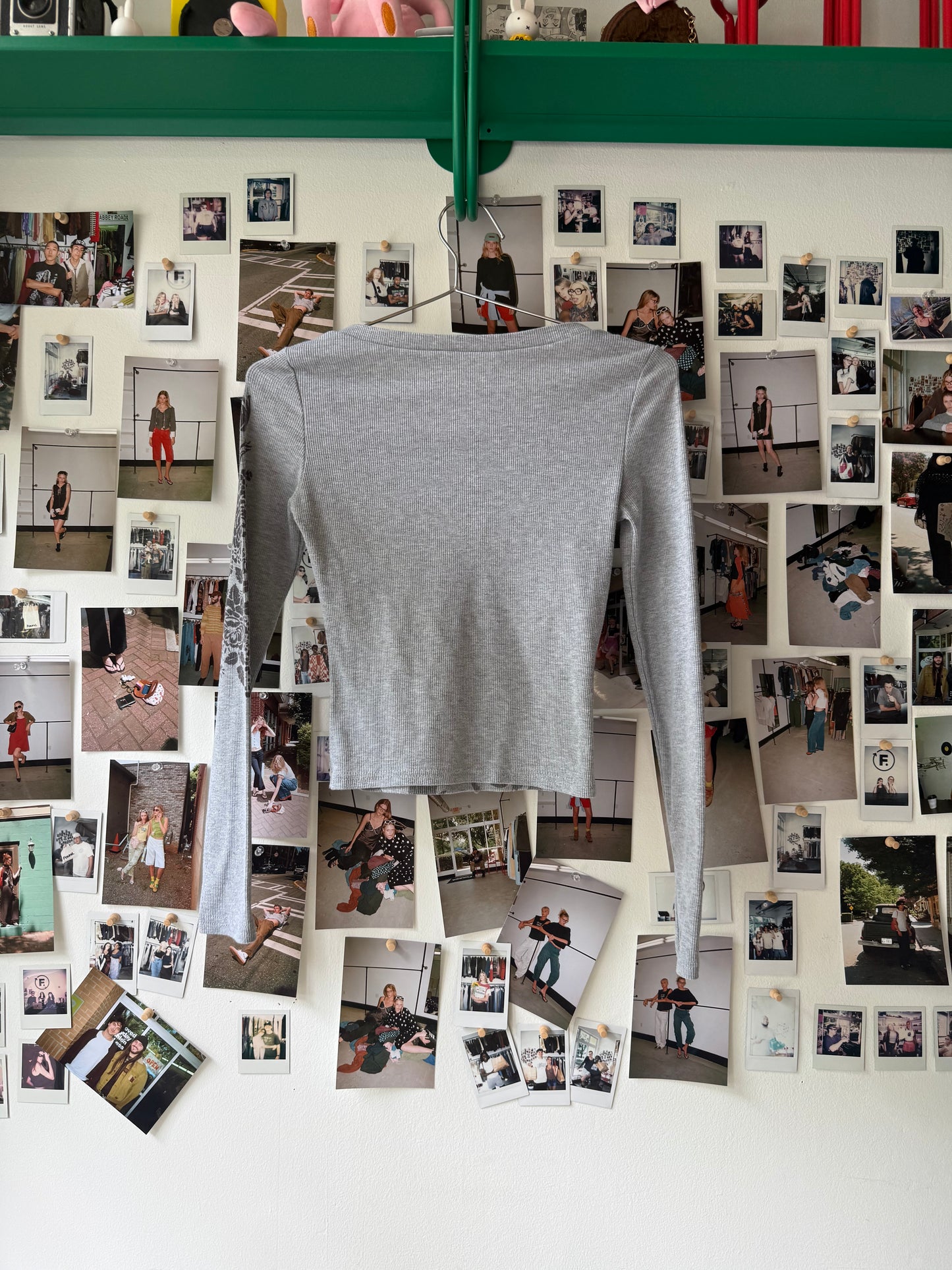 patterned ls top  Tops