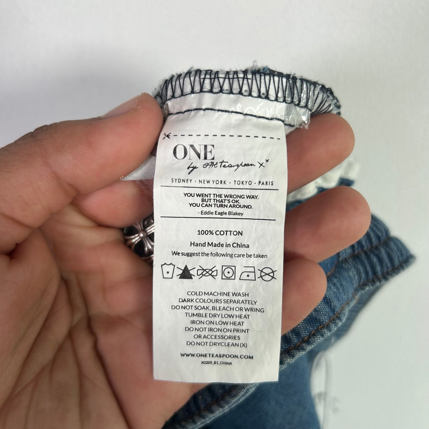 one denim shorts  Bottoms