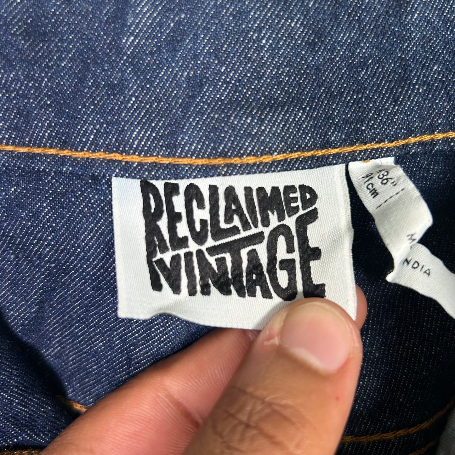 Reclaimed Vintage inside-out denim jeans Bottoms