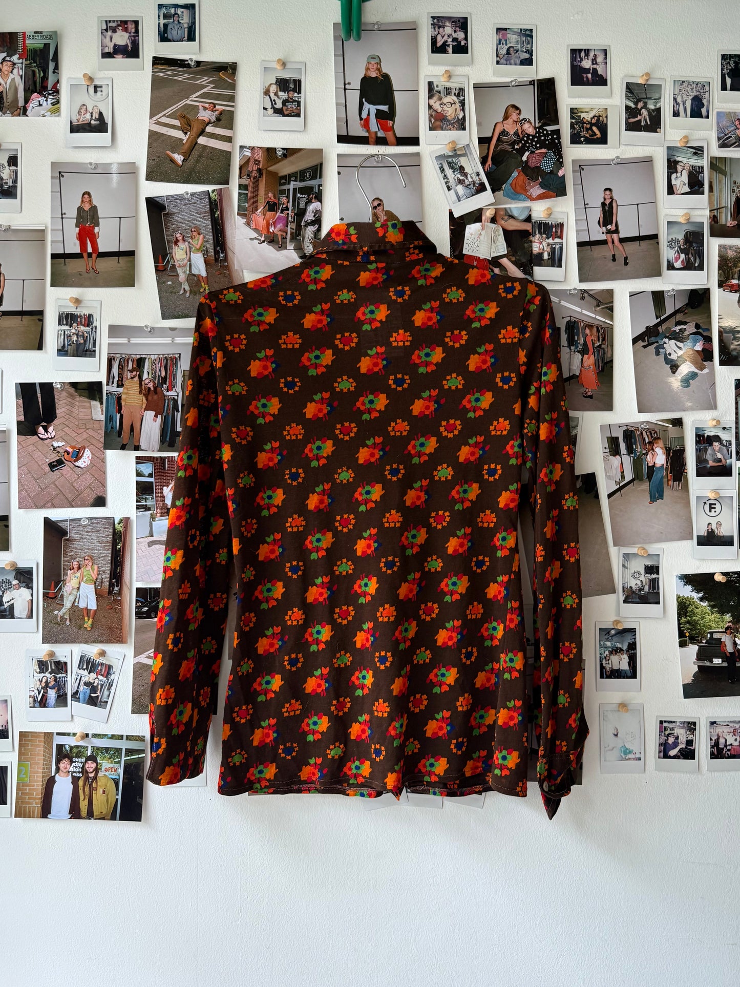 edi  pattern button up  Tops