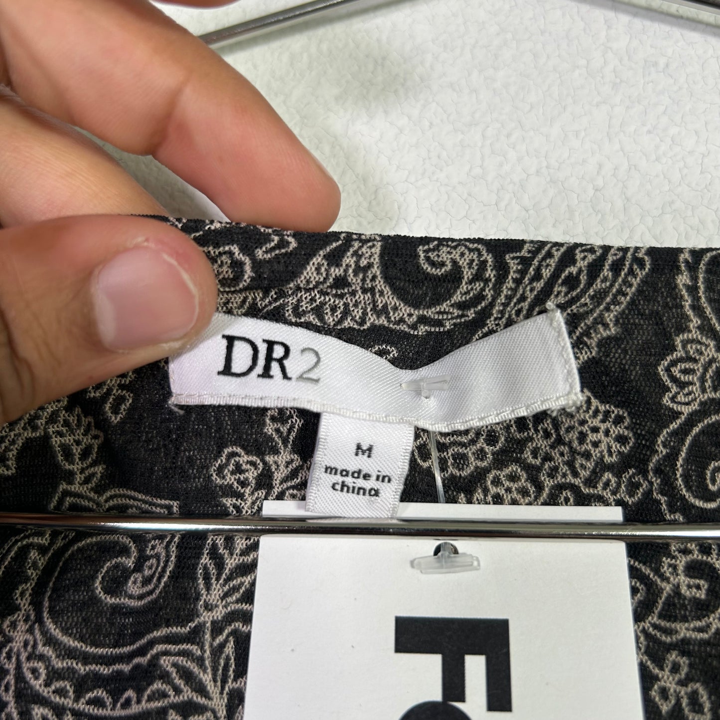 DR 2  sheer paisley blouse Tops