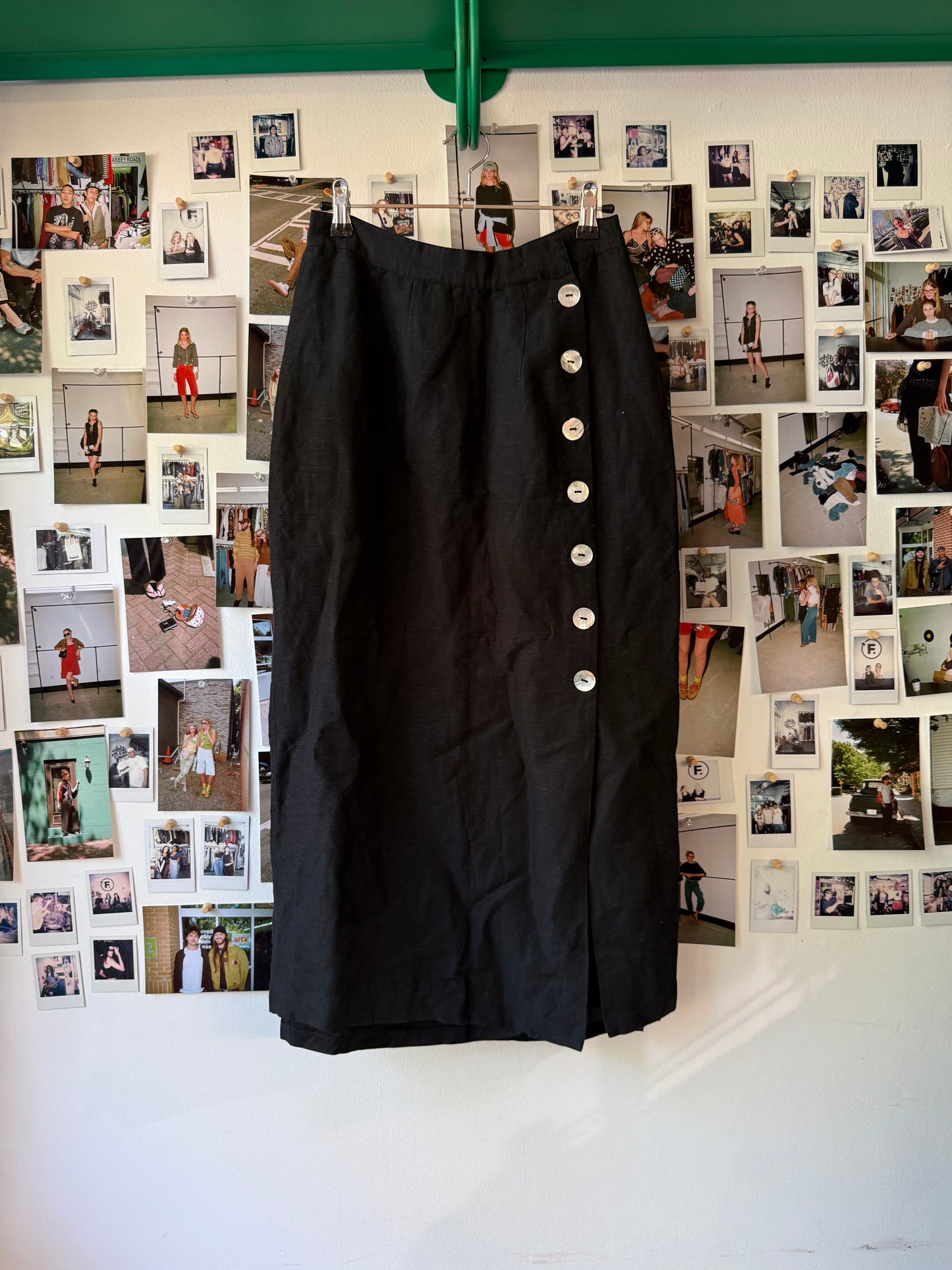 reflections  linen midi skirt  Skirt