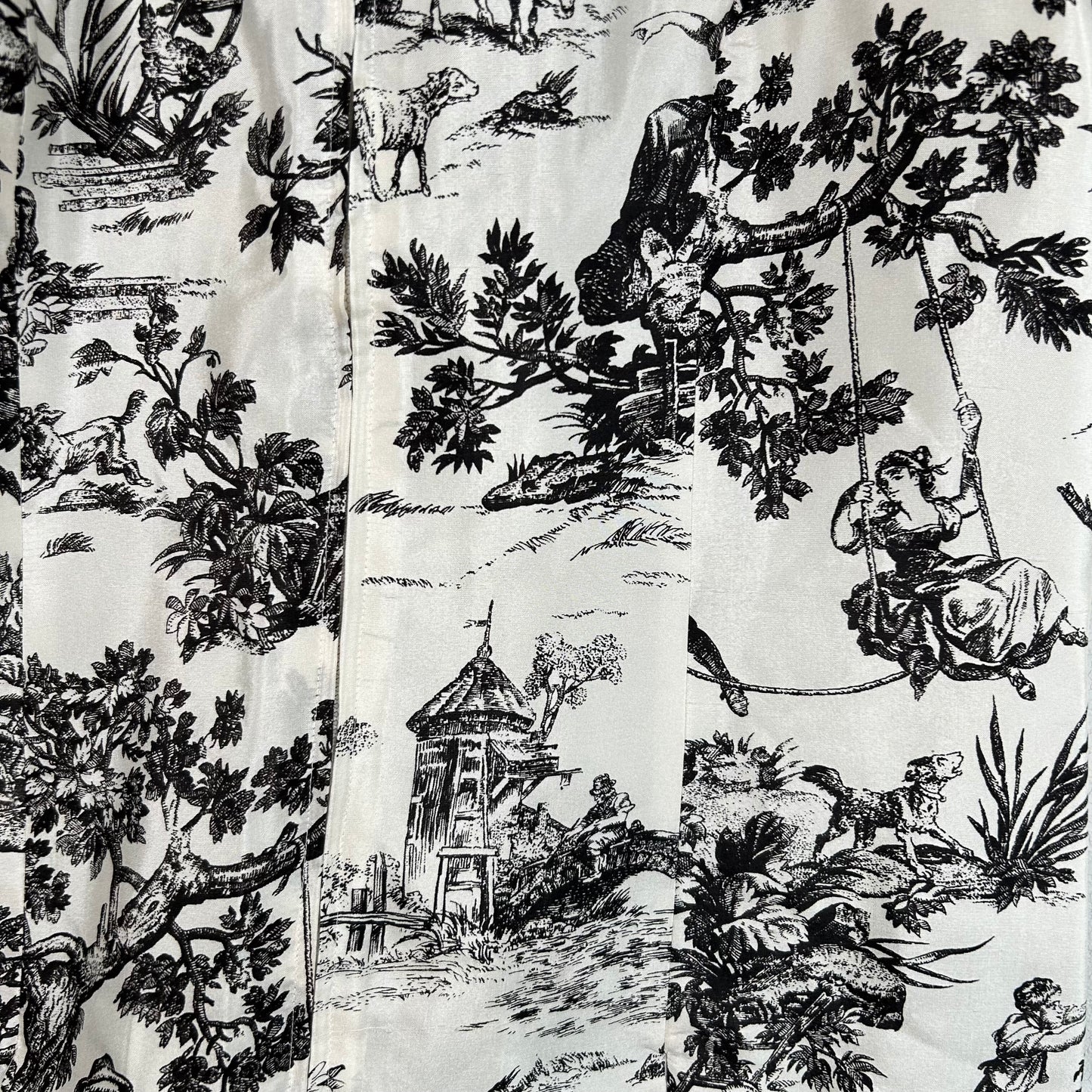 silk land patterned vest  Tops