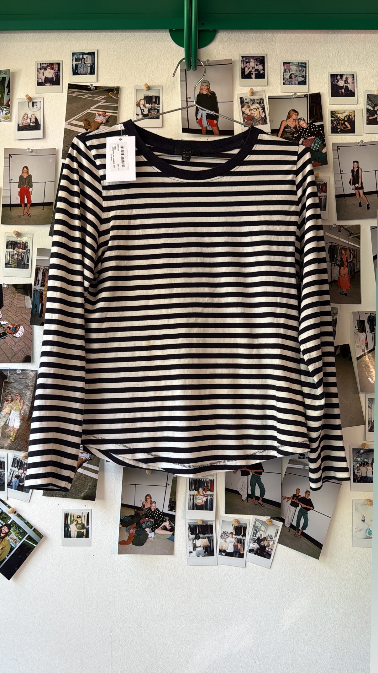 cos   striped ls top Tops