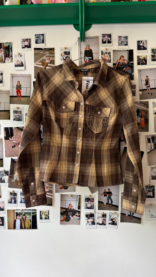 True religion  button up  Tops