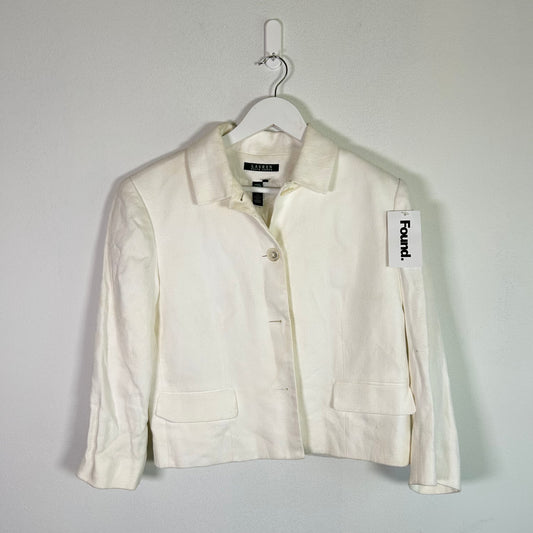 ralph lauren 100% linen blazer Tops