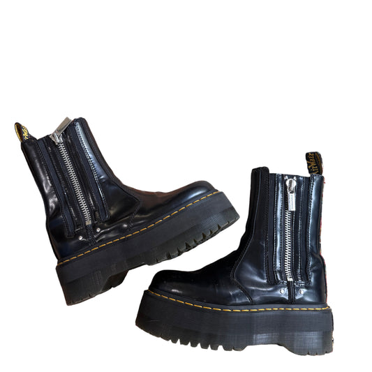 dr. martin platform zip-up boots Footwear