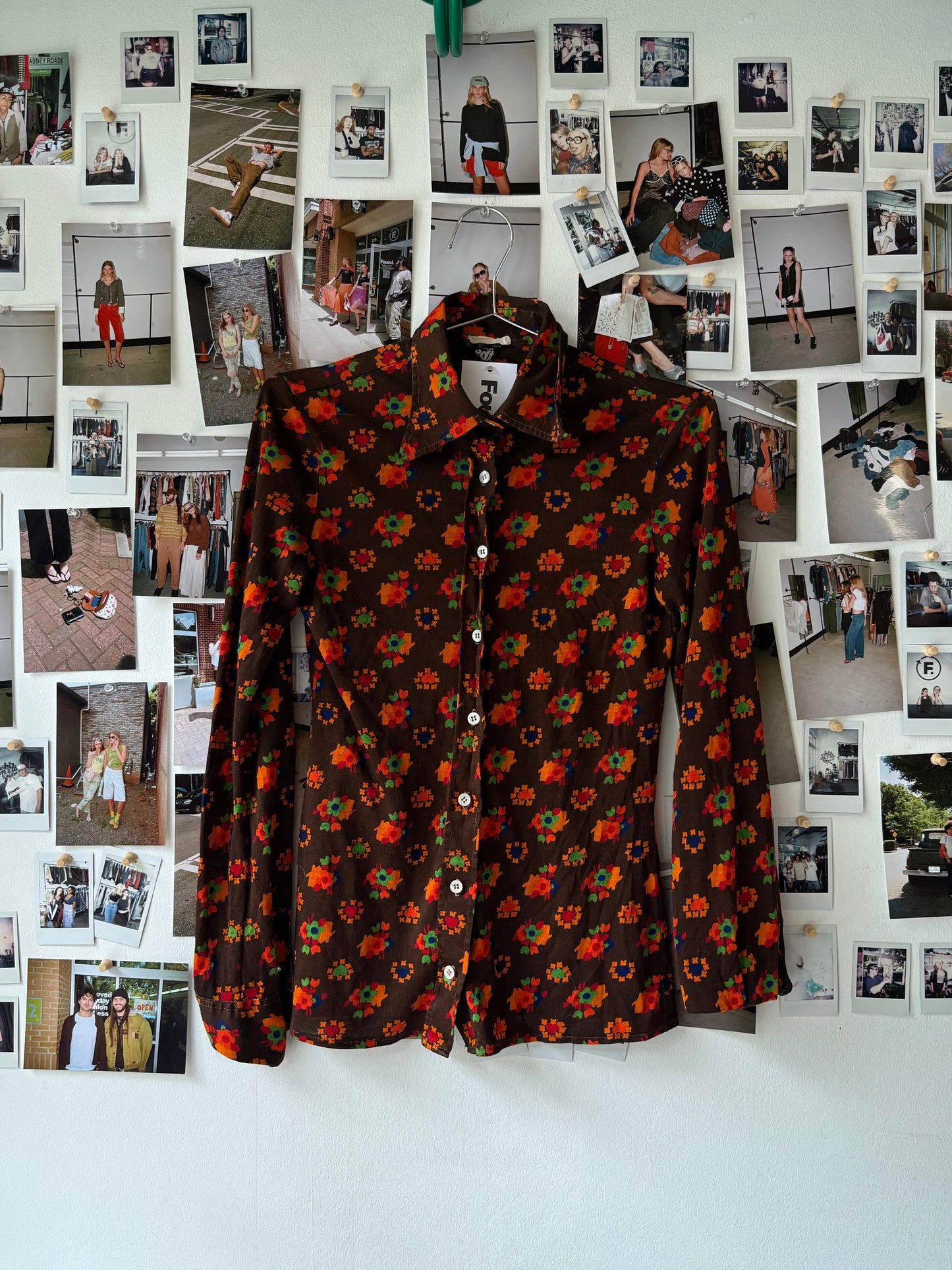 edi  pattern button up  Tops