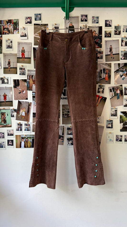 roper  suede pants  Bottoms