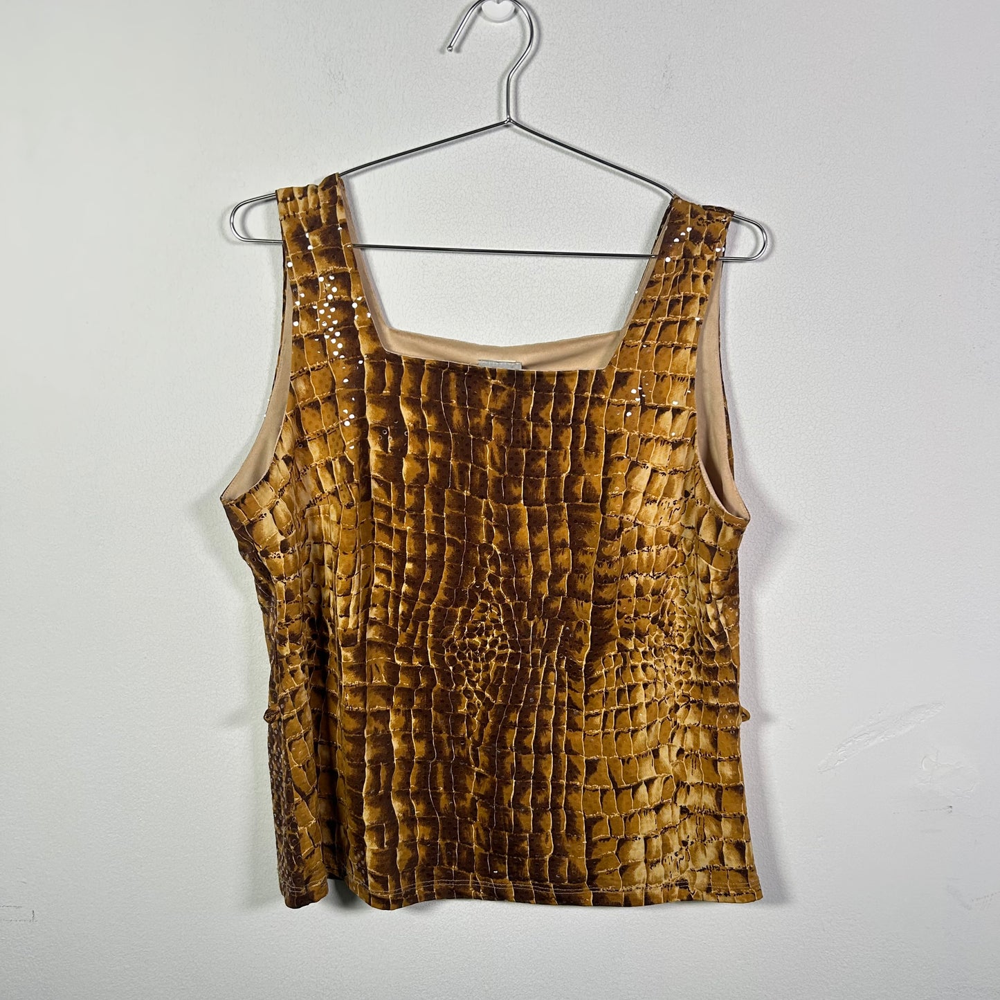 Anna snakeskin tank top  Tops
