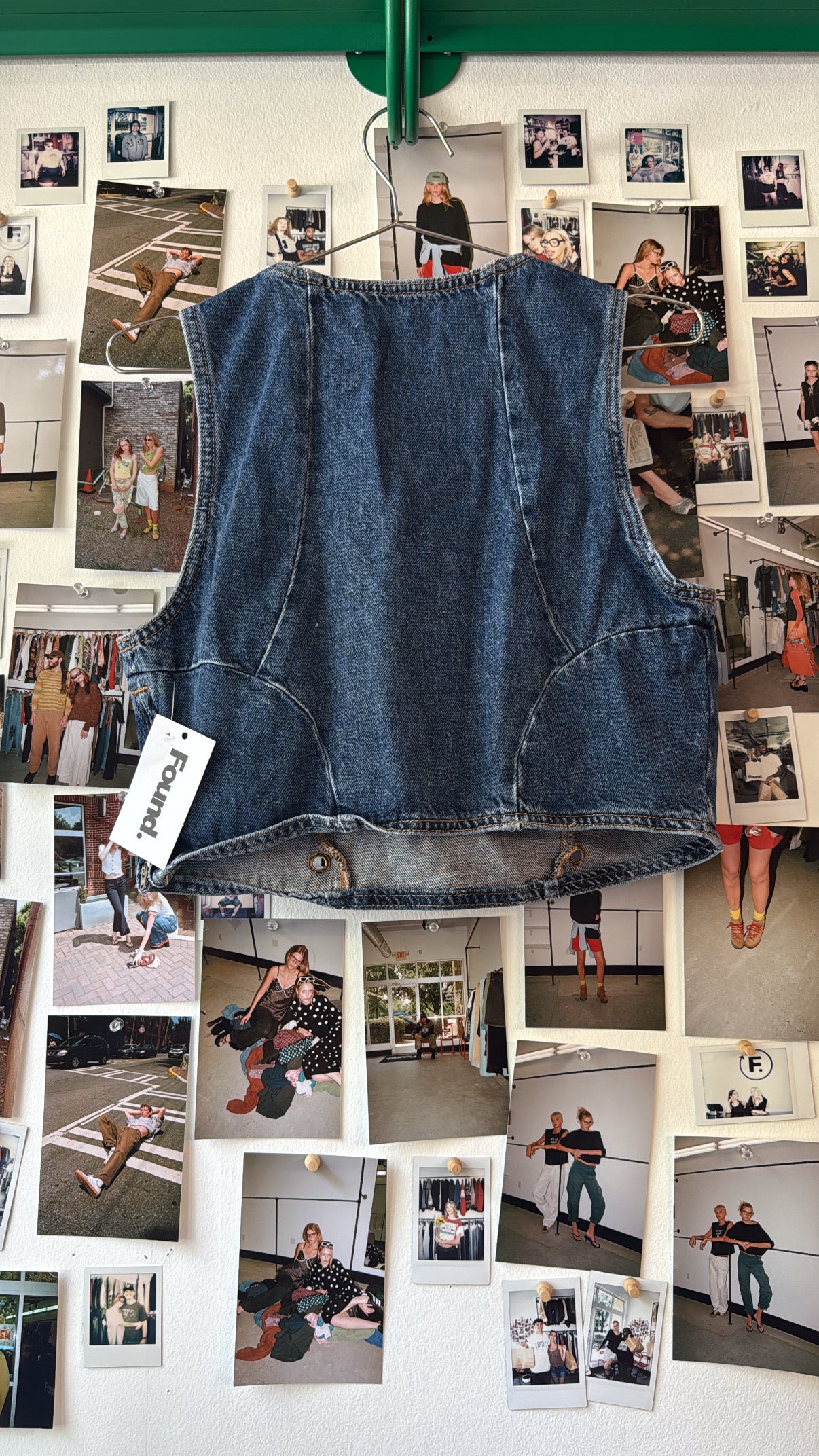 zara  denim tank  Tops