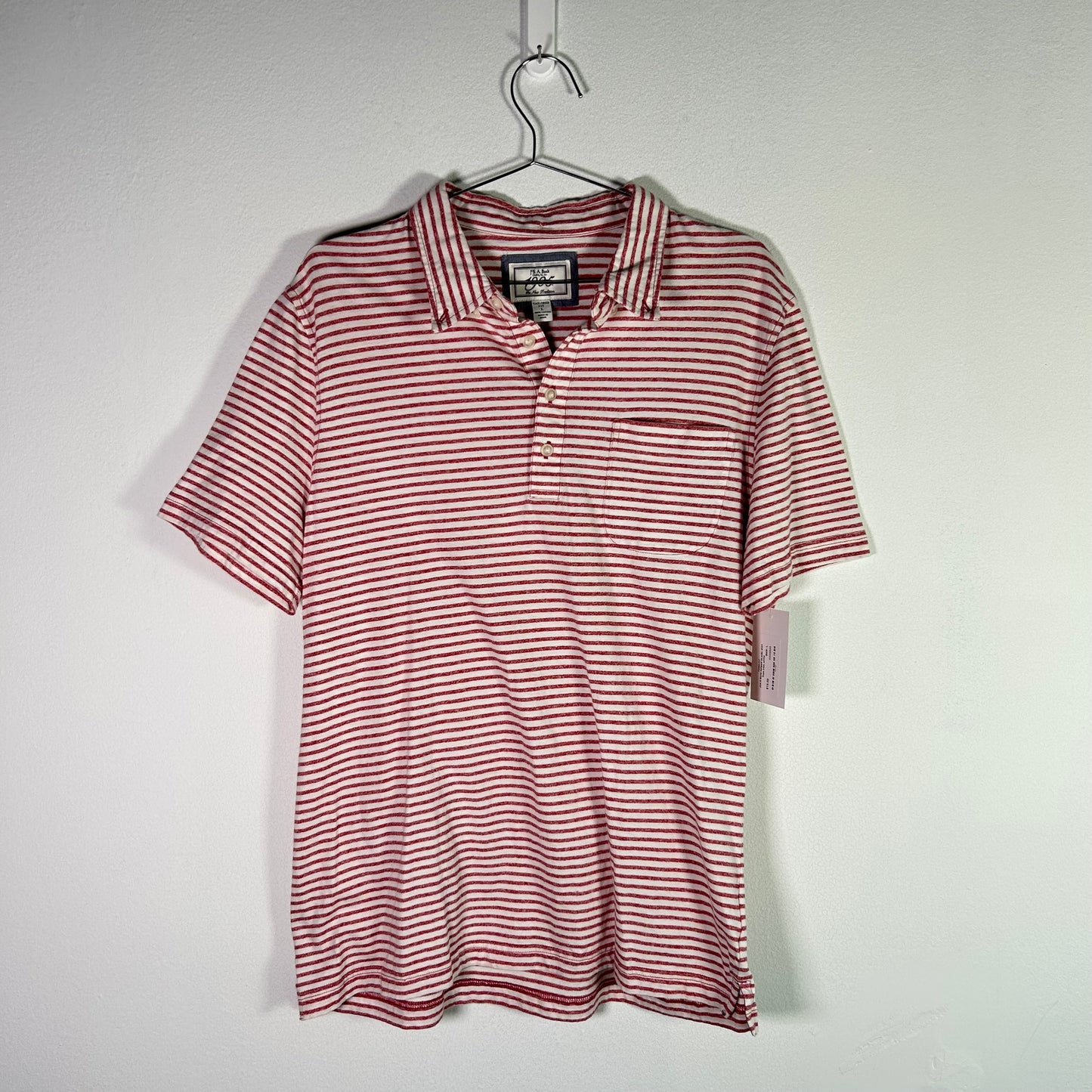 Jos A Bank striped ss polo shirt Tops