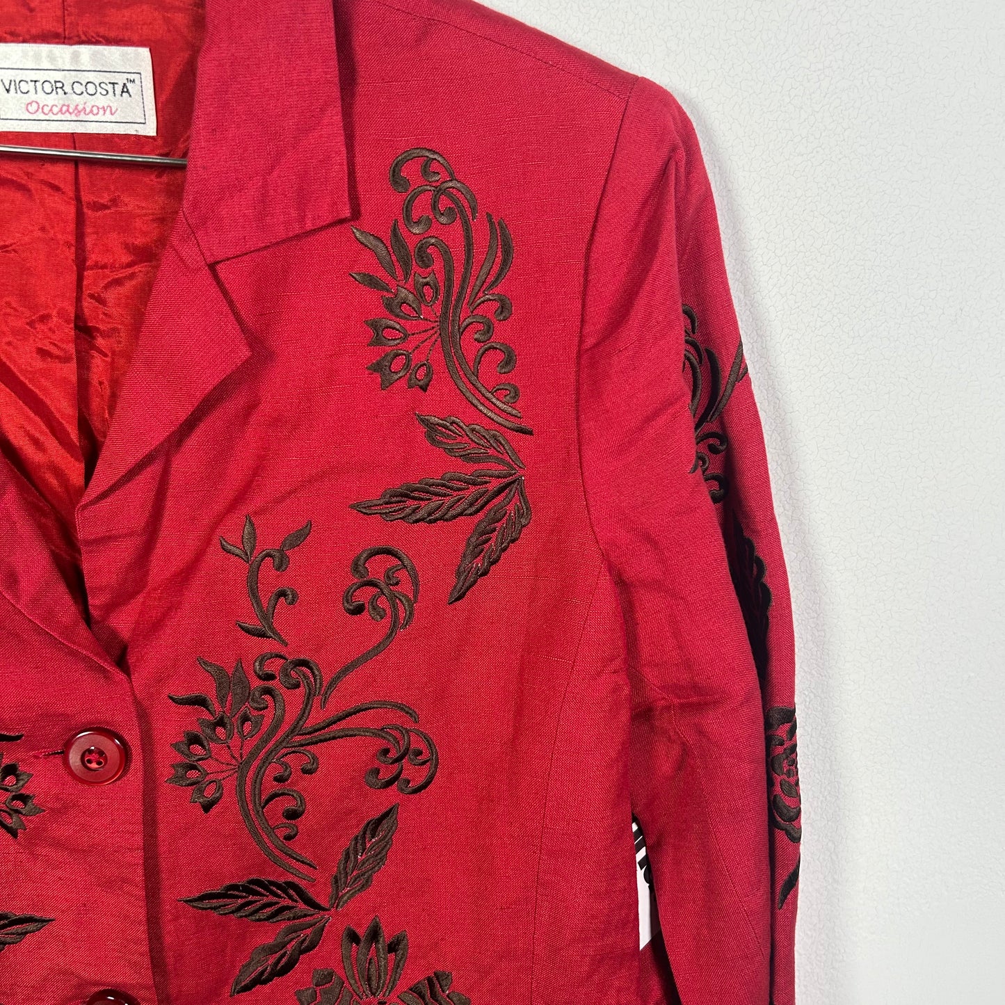 Victor Cass Pattern Blazer Outerwear