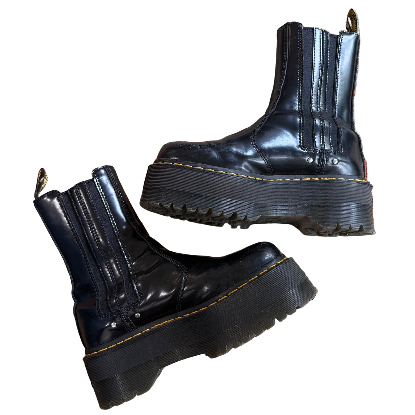 dr. martin platform zip-up boots Footwear