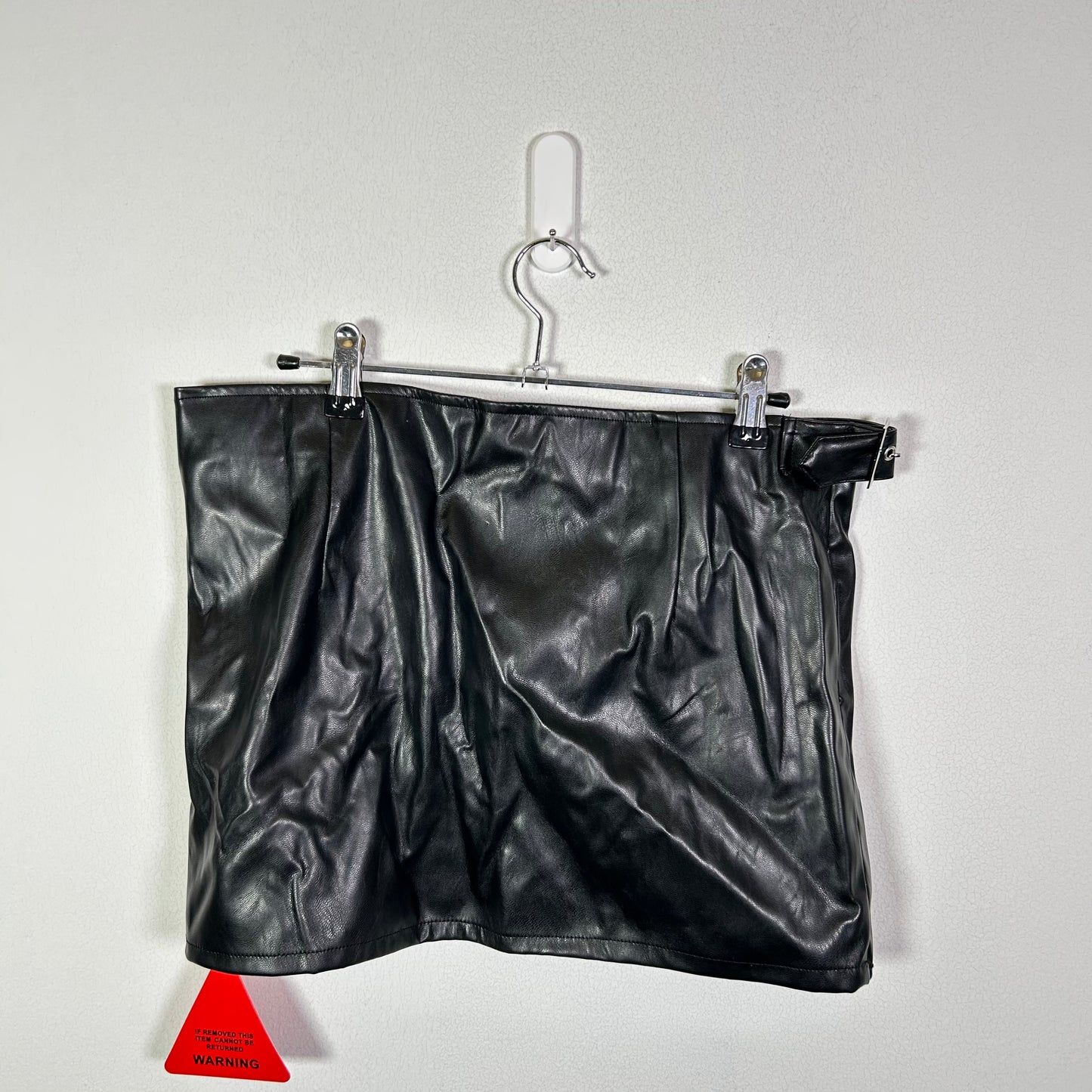 ego pleather stitched mini skirt  Skirt