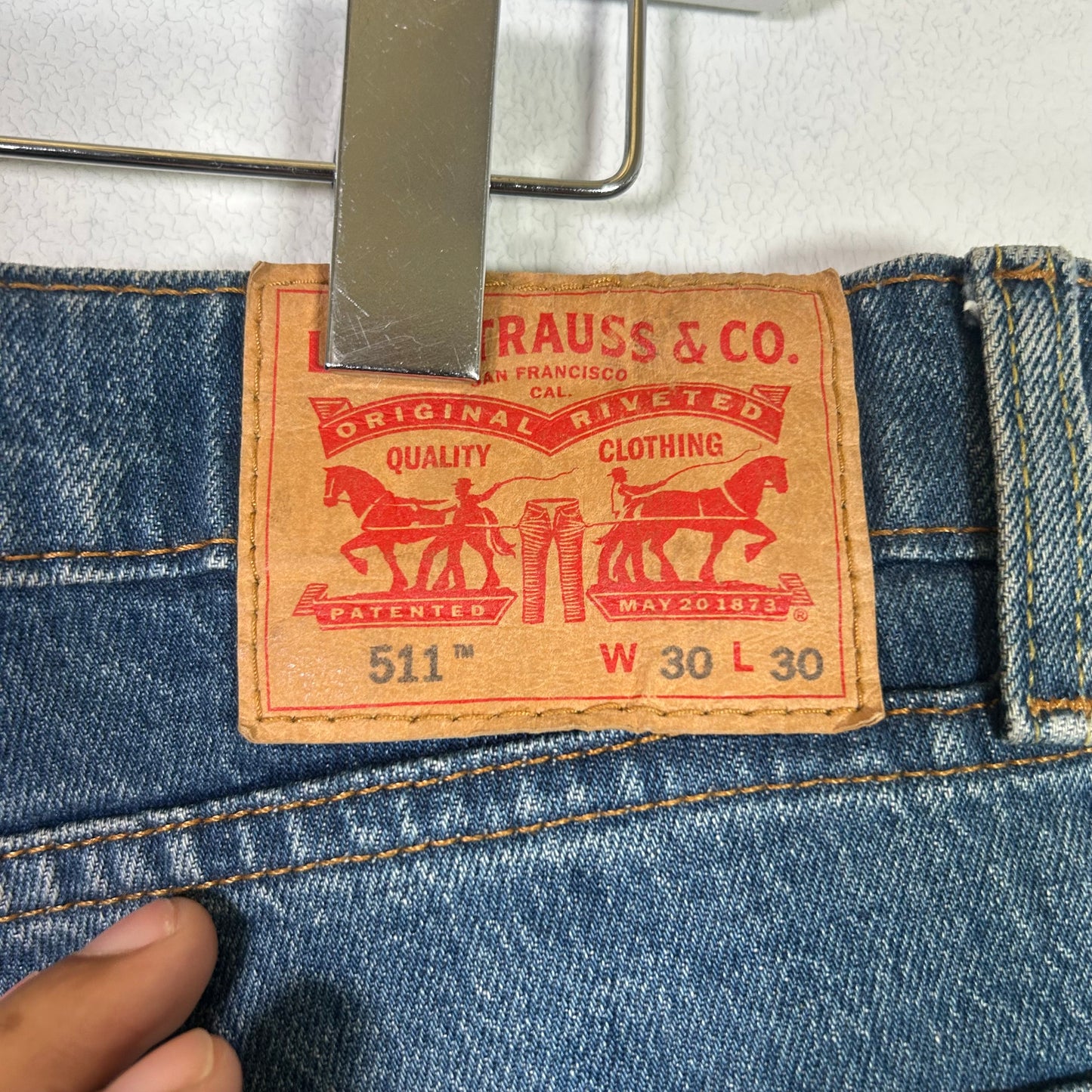 Levi's patchwork denim jeans Bottoms