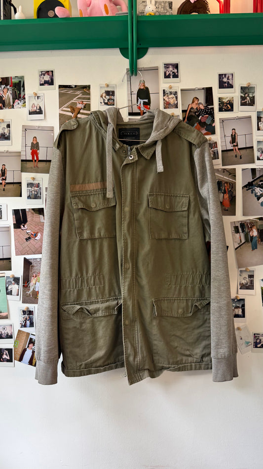 2/men  hoodie military jacket  Tops