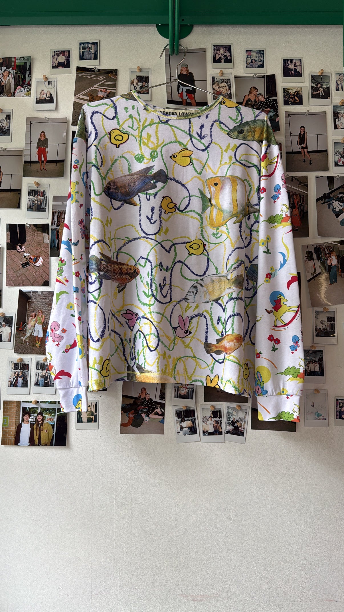 chopova lowena graphic longsleeve top  Tops