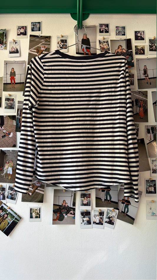 cos   striped ls top Tops