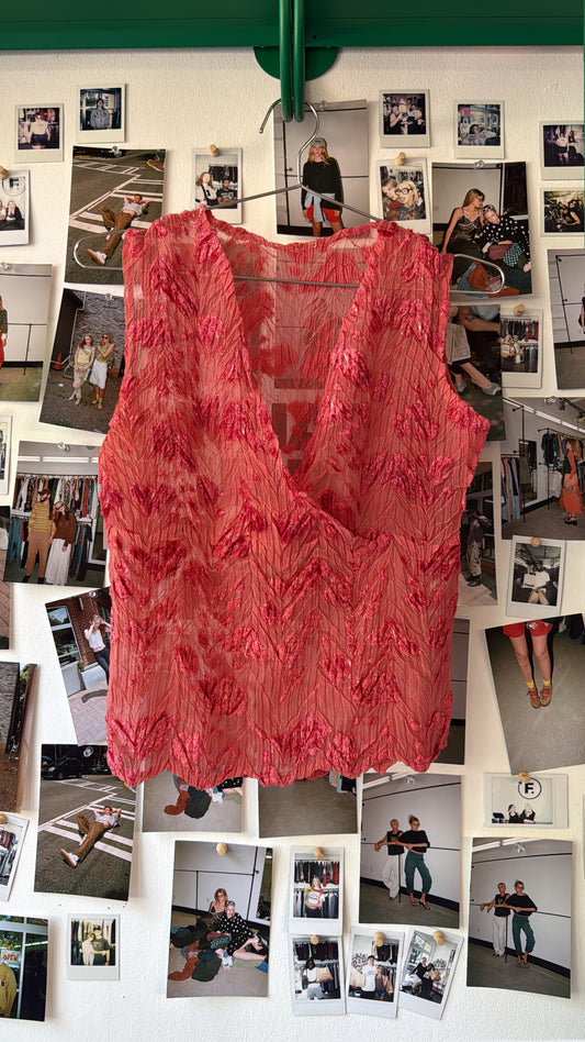 sheer floral tank  Tops